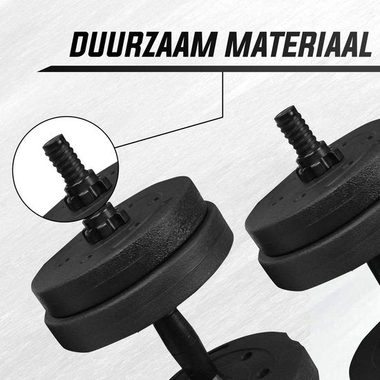 Fitby Hanteln - Kurzhanteln - Hantelset - Verstellbare Kurzhanteln - Hantelset - Kurzhantelset - 15 kg