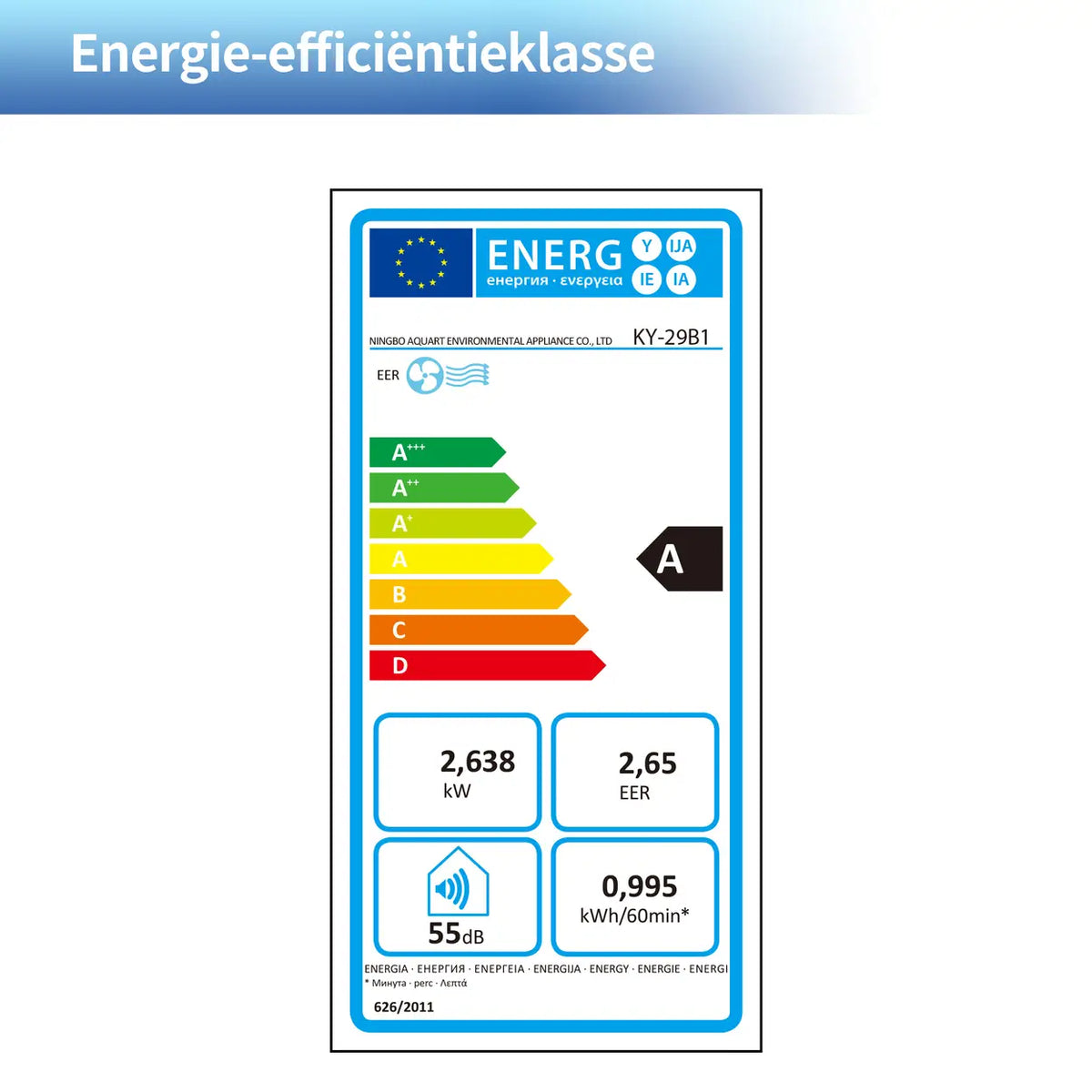 ELECCI mobile Klimaanlage 9000 BTU mit Fernbedienung und Zeitschaltuhr