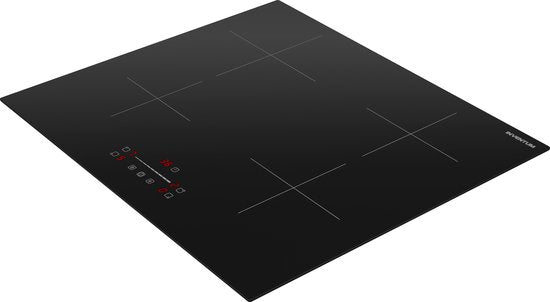 Inventum IKI6028 Einbau-Induktionskochfeld 60 cm – 1- oder 2-phasig – 4 Kochzonen – Boost – Timer – Kindersicherung – Randlos – Elektrisches Kochfeld mit 4 Kochstellen – Schwarz