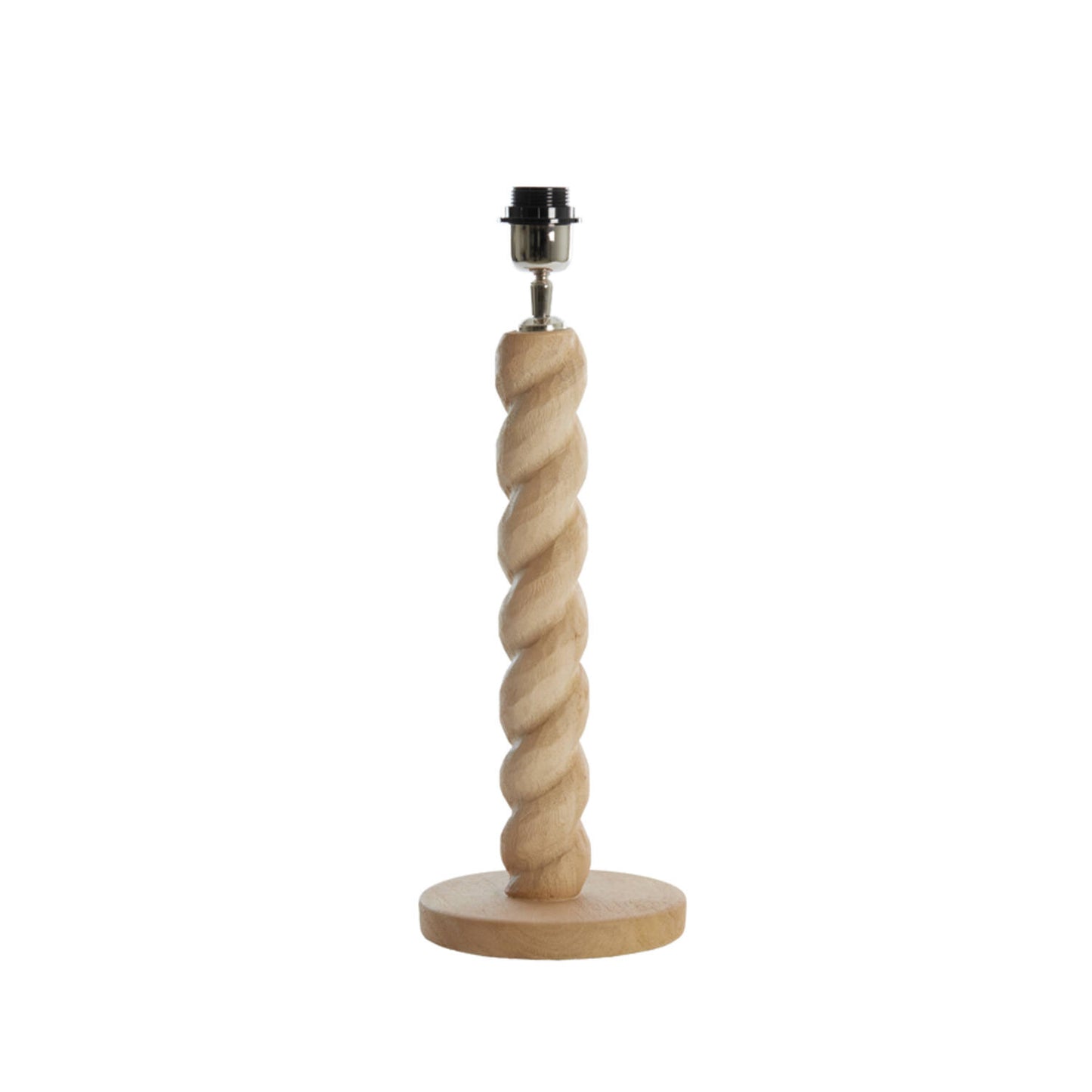Nanno Lampenfuß – Holz – Ø 15 × 45 cm – Naturfarben
