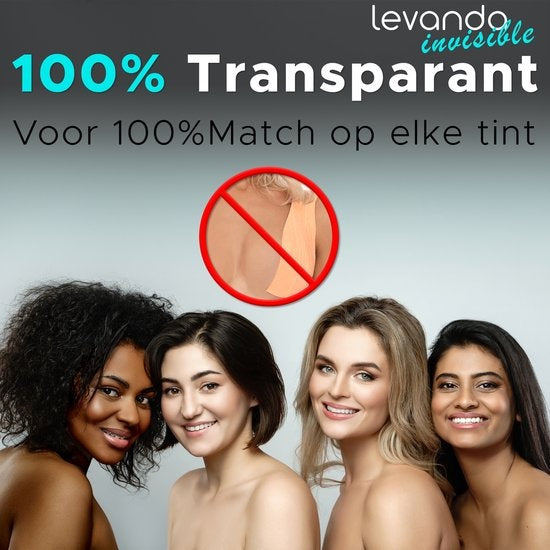 Levanda transparentes Brustband 5 Meter- unsichtbares Brustband inkl. Brustwarzenabdeckungen- trägerloses BH Klebeband - Modeband Brüste