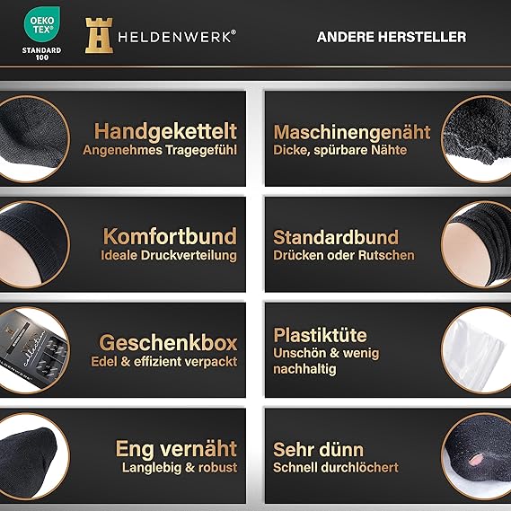 Hero Work 12 Paar Socken für Damen und Herren, Baumwollsocken, Herrensocken, schwarz, atmungsaktiv und ohne Pressnaht, Business-Socken, Strümpfe