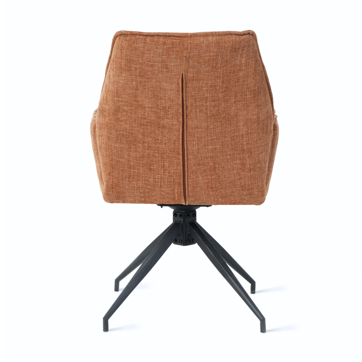 Multifurn - Esszimmerstühle - 2er Set - Drehbar - 57 x 63 x 90 cm - Cognac/Braun