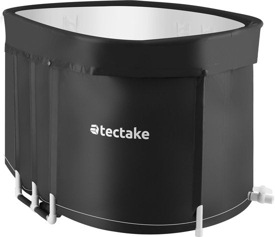 tectake® Eisbad Espoo – Ice Bath – Sitzbad – 105 x 70 x 66 cm – 375 Liter - Zusammenklappbare Eisbadwanne mit Aluminiumrahmen und Schutzhülle – 3-fach isoliert – inklusive Tragetasche und Wasserkissen