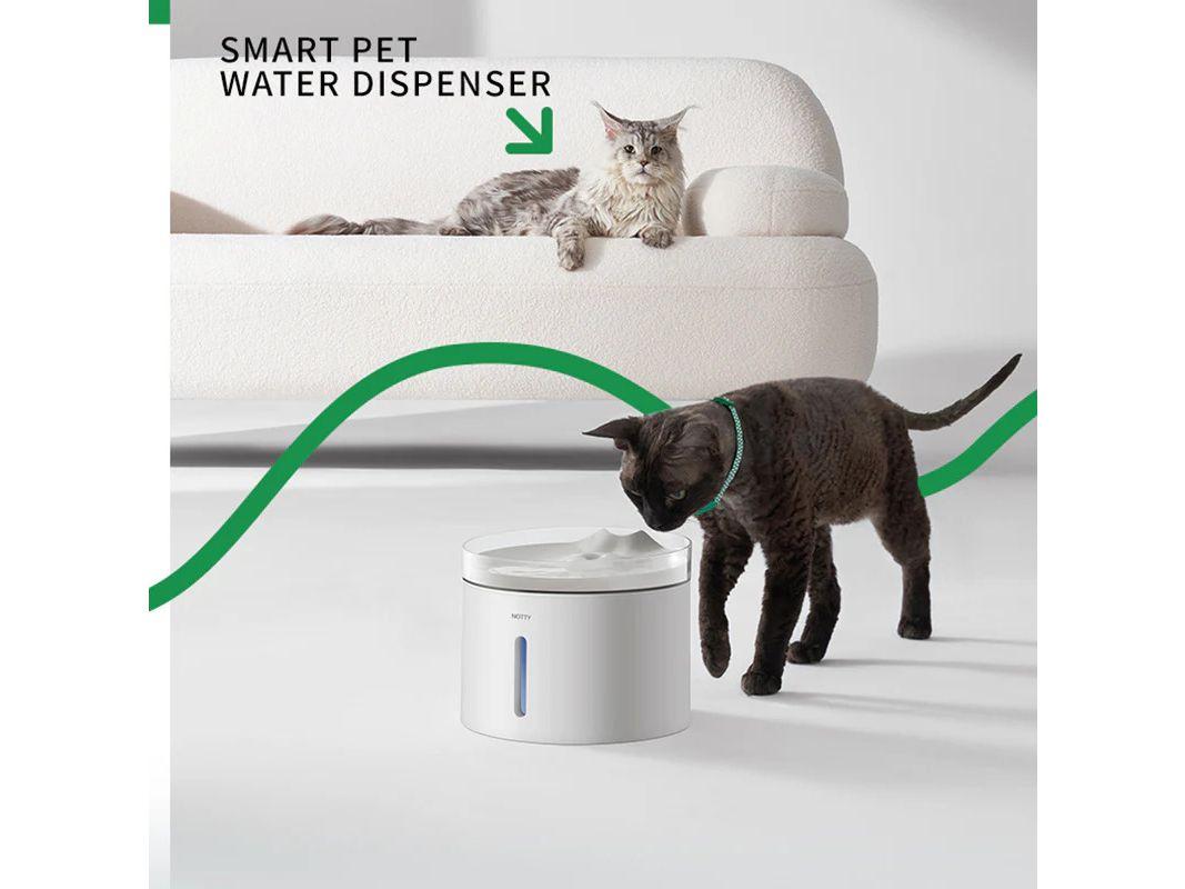Petlux Notty Trinkbrunnen – UV-Sterilisation – Steuerung per App – 20 x 20 x 16 cm, weiß