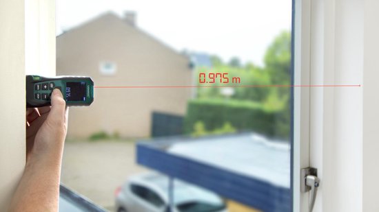 VONROC Laser-Entfernungsmesser - 40 Meter Reichweite - Einstellbare Messreferenz