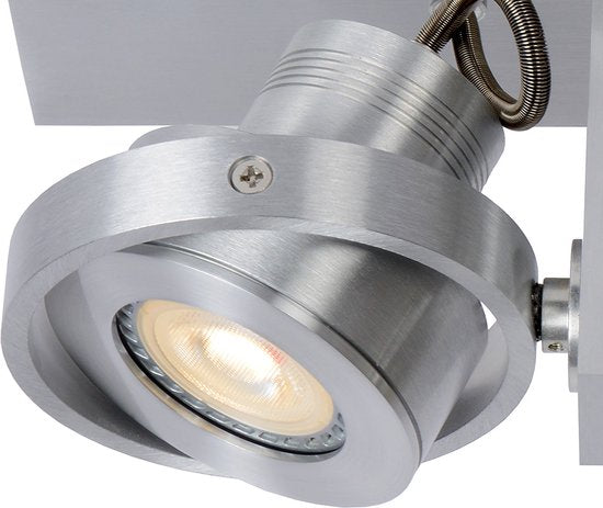 Lucide LANDA Deckenstrahler – LED, dimmbar bis warm – GU10 – 3×5 W, 3000 K/2200 K – Mattchrom