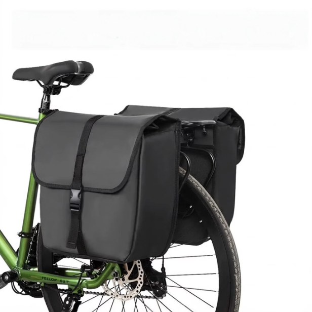 Costic wasserabweisende Fahrradtasche – Schwarz – 35 x 17 x 39 cm – Schnellverschlusssystem