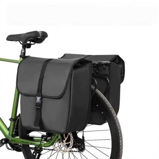Costic wasserabweisende Fahrradtasche – Schwarz – 35 x 17 x 39 cm – Schnellverschlusssystem