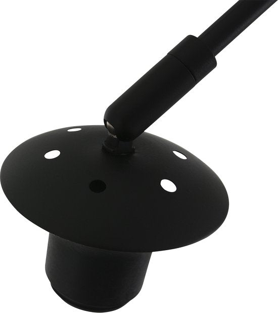 Steinhauer Bogen-Wandleuchte Sparkled Light - Drehbar & ausziehbar - E27 - 145 cm - Schwarz