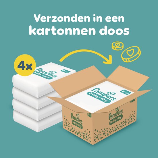 Pampers Baby-Dry Größe 8 – 120 Windeln – ab 17 kg