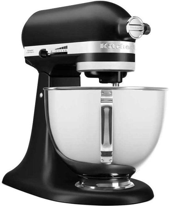 KitchenAid Artisan 5KSM95PSEBM – Küchenmaschine – 4,3 l – Mattschwarz – 3 Rührbesen