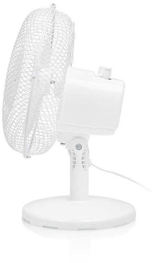 Tristar VE-5721 Tischventilator – Ø 23 cm – Weiß – 2 Geschwindigkeitsstufen – Rotationsfunktion