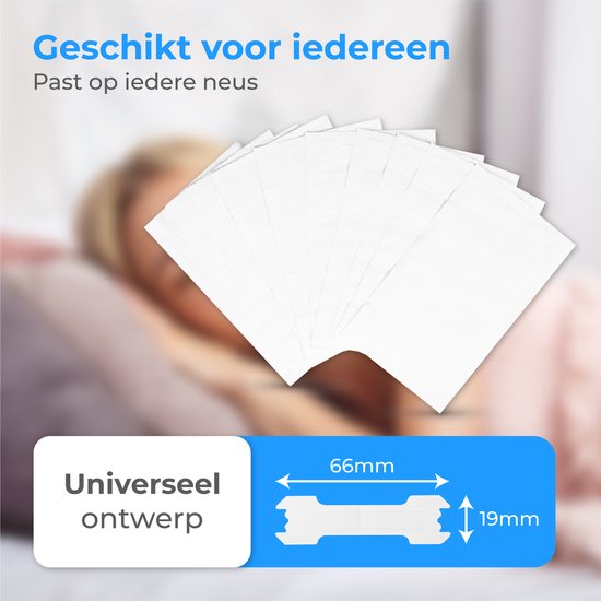 Nuvance Nasalstrips 100 Stück - Nasenpflaster - Transparent - Anti-Schnarch-Pflaster - Nasenspreizer - Schnarchen - Besser atmen