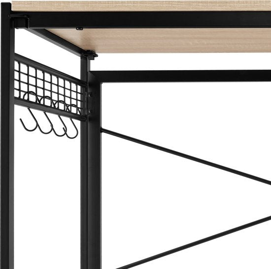 tectake - Paterson Klapptisch 102x51x77cm - hellbraun - 404661