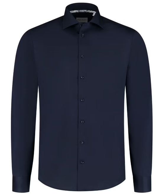 Boston Brothers - Business-Hemd LS - Bügelfrei - Herren - Navy - Größe 39