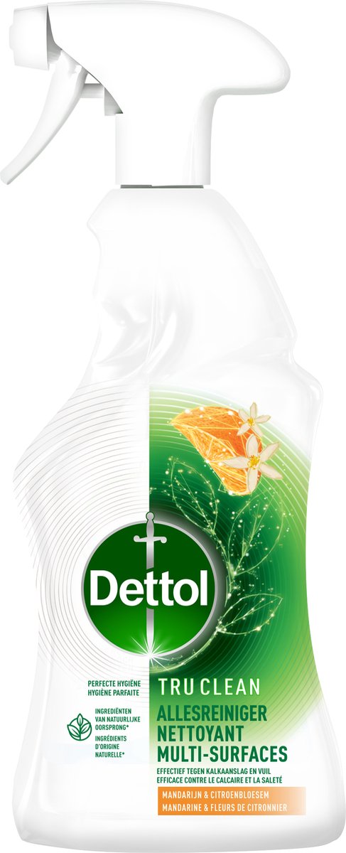6er-Set Dettol Allzweckreiniger-Spray – Tru Clean – Mandarine & Zitronenblüte – 500 ml