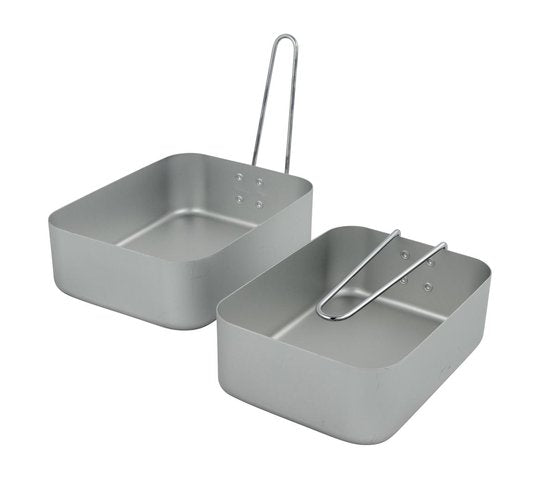 Bo-Trail Kochgeschirrset – Gamelle – 2-teilig – Aluminium