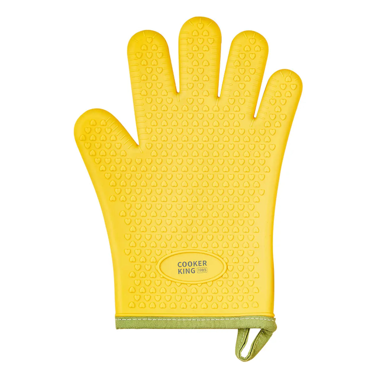 COOKER KING Ofenhandschuh – rutschfest – zitronengelb – für die rechte Hand