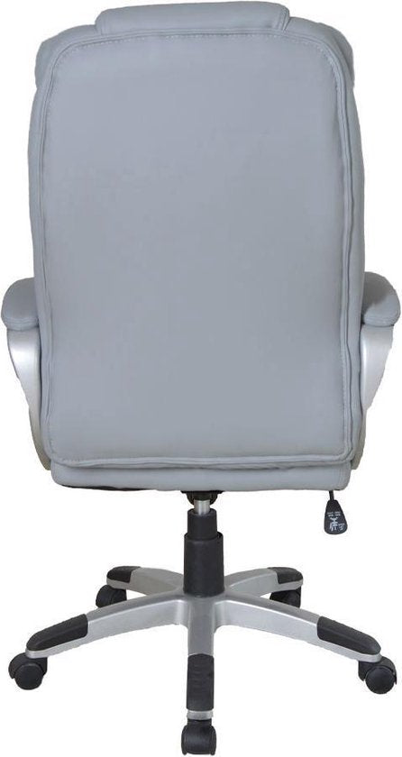 Drehstuhl - Chefsessel - ergonomisch verstellbar - extra dick gepolstert - grau