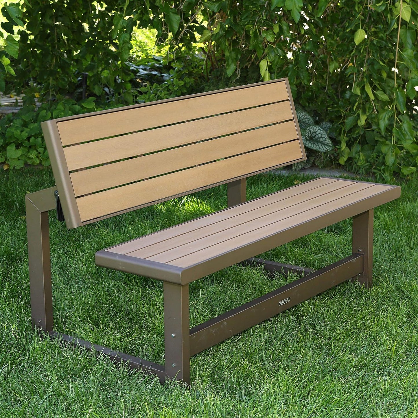 lifetime Cabrio-Tischbank - 140 x 88 x 36 - Braun