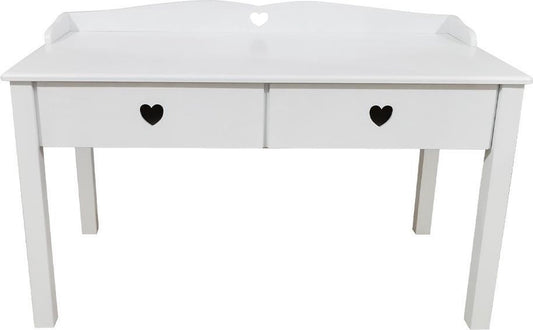 VDD Kinderschreibtisch - 2 Schubladen - 55 x 110 x 61 cm - Weiß