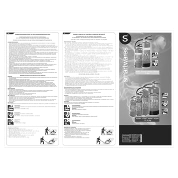 Smartwares Feuerlöscher - Pulver - 2Kg - inkl. Aufhängevorrichtung