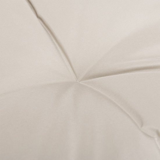 Juskys Polyrotan Doppel-Hängesessel Aria - Beige - inkl. Sockel & Kissen