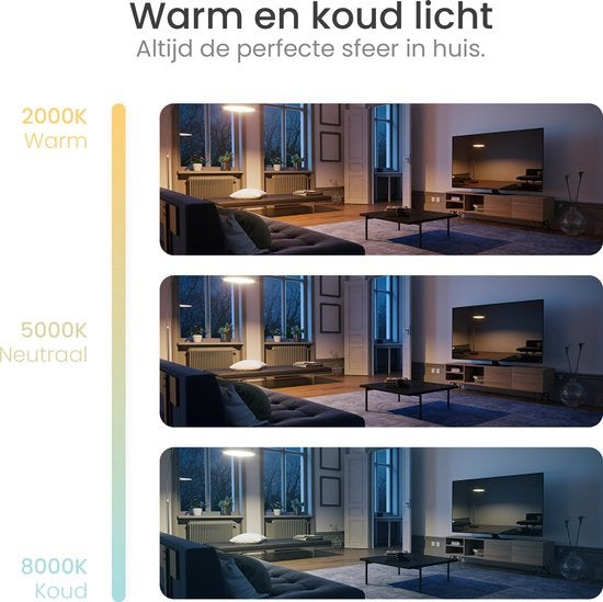 Gologi Slimme Wandlamp - Binnen en Buiten - Lamp Zwart - Industrieel - Smart Lamp - Buitenlamp - Waterdicht - Energiezuinig en Roestvrij - RGB - Met App
