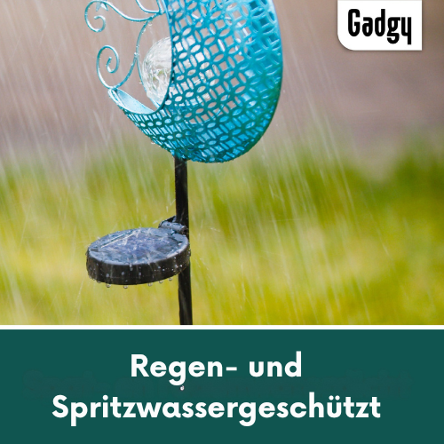 Gadgy - Solar Garten Licht Mond mit Garten Fackel - Outdoor - Garten, Terrasse & Balkon - Blau