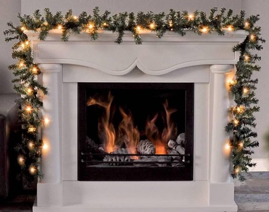 Girlande - 35 LEDs - Timerfunktion - batteriebetrieben - warmweiß - 270 cm