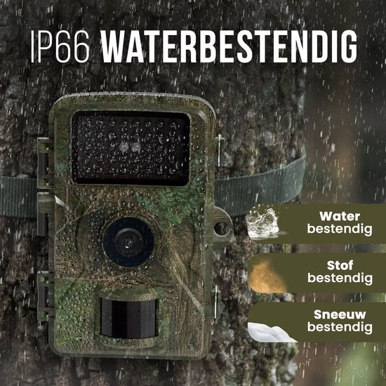 Strex - Wildtierkamera - mit Nachtsicht - 16MP - 1080P Full HD - Wasserdicht - Jagdkamera - Camouflage