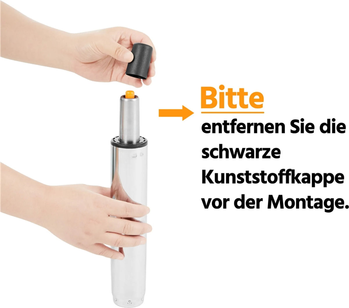 Yaheetech Luxus-Bürostuhl aus Kunstleder 88,5–103 cm – Stilvolles Grau – Polyurethan und Stahl
