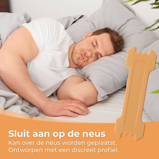 Nuvance Nasalstrips 100 Stück - Nasenpflaster - Braun - Anti-Schnarch-Pflaster - Nasenspreizer - Schnarchen - Besseres Atmen