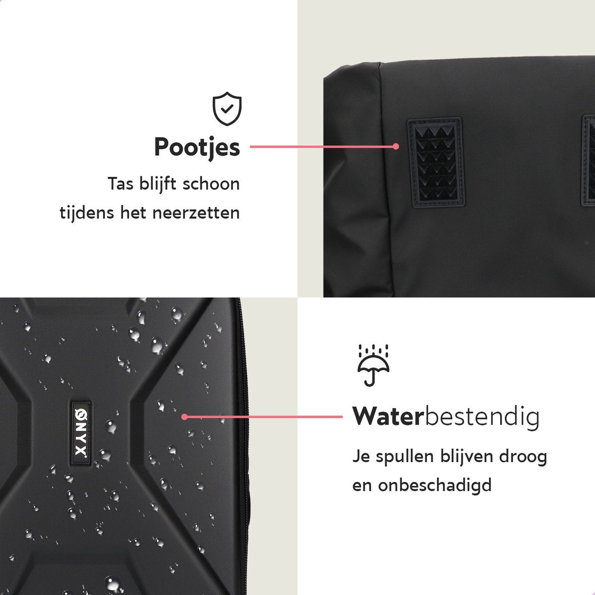 ONYX Kameratasche mit Laptop-Fach - SLR-Kamerarucksack - Spritzwassergeschützt - Drohnen - Hartschalen-Reisetasche