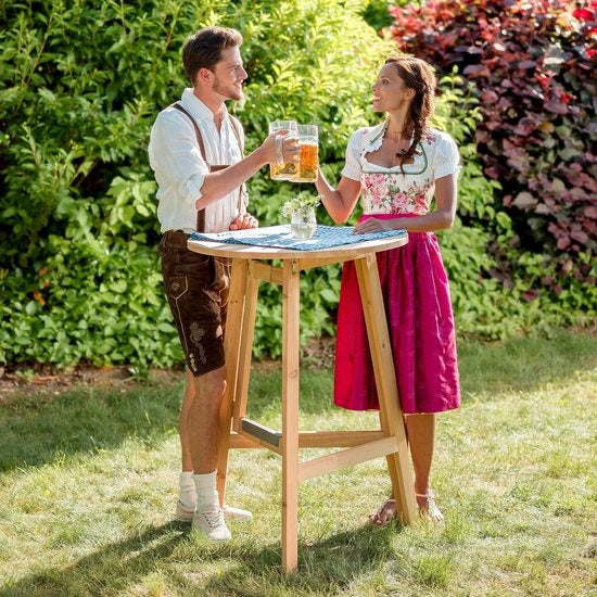 tectake - Party-Bartisch aus Massivholz - 403249