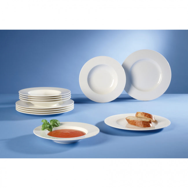 Villeroy & Boch Wonderful World Deep Teller - 24 cm - Milchweiß - Porzellan