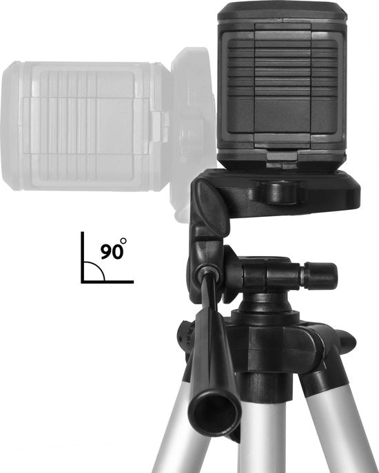 VONROC Messwerkzeug-Stativ 37-110cm - Stativ - Universal ¼" - Baustativ - Laser-Stativ - Inkl. Aufbewahrungstasche