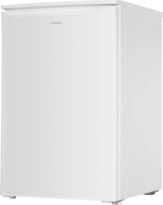 Tomado TRT5501W Tischkühlschrank, energieeffizient – 109 Liter – Mit Gefrierfach – 55 cm breit – Leise: 37 dB – LED-Beleuchtung – Energieeffizienzklasse C – Freistehend – Weiß