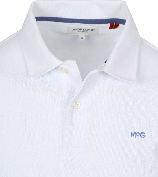 McGregor Piqué-Polo, weiß – Größe 3XL – Herren