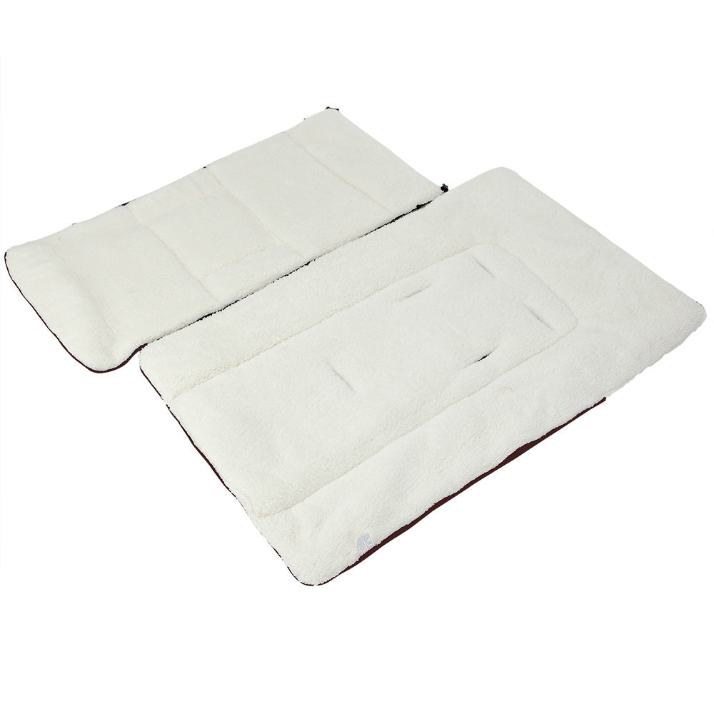 BabyGaga Kinderwagen Fußsack Braun | Teddy | Maxi-Cosi | mit Aufbewahrungstasche