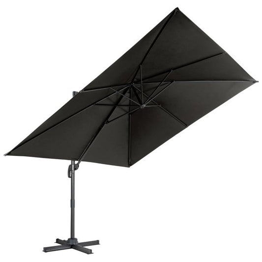 Coast Floating Parasol Schwarz - 300 x 300 cm - 360° dreh- und schwenkbar