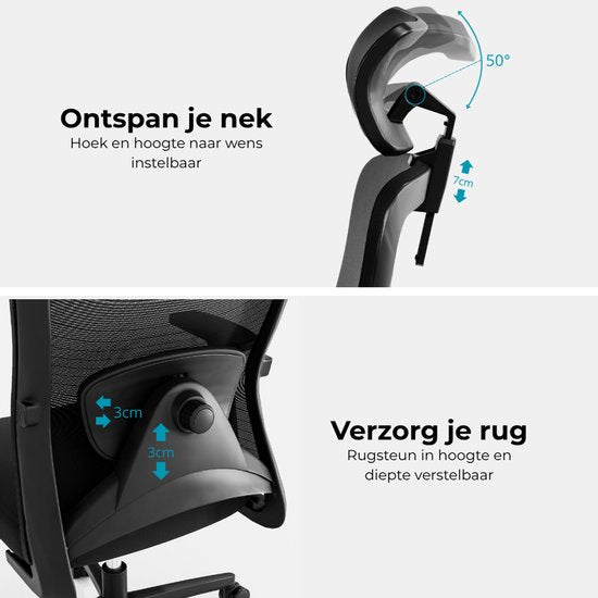 Organess® Ergonomischer Bürostuhl - Office Gaming Chair - Bürostühle für Erwachsene - Game Gaming Chair - Max. 150 kg