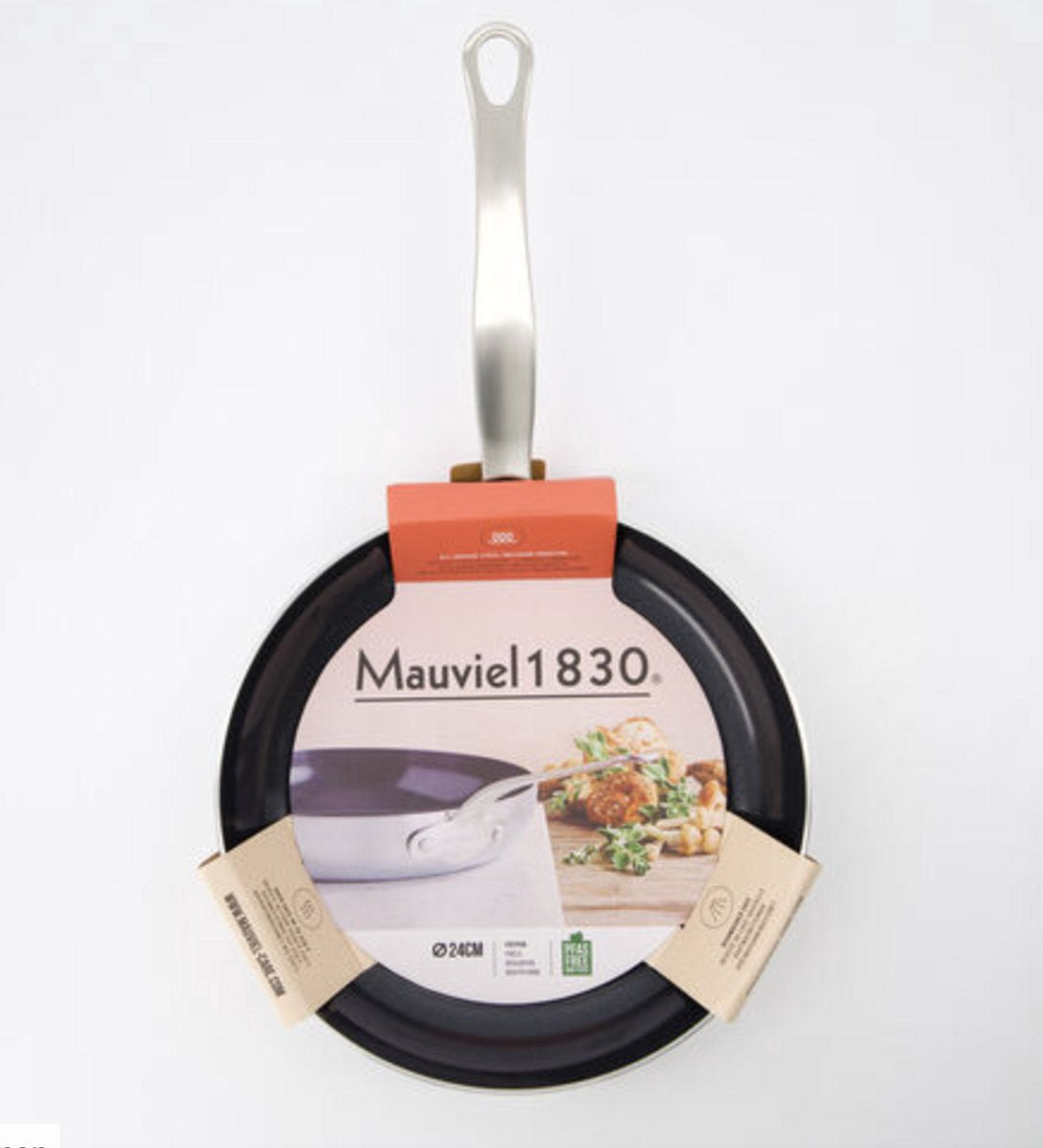 Mauviel 1830 Edelstahl-Kasserolle 28 cm - Edelstahl - Geeignet für alle Wärmequellen (inkl. Induktion)