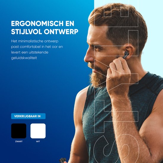 Otiume - Drahtlose Kopfhörer - Bluetooth-Kopfhörer - Drahtlose Kopfhörer - 32 Stunden Spielzeit - Hi-Fi Sound - Schwarz