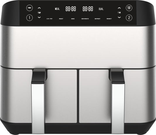 Niceey Double Airfryer XXL - 8L - 2460W - Silber