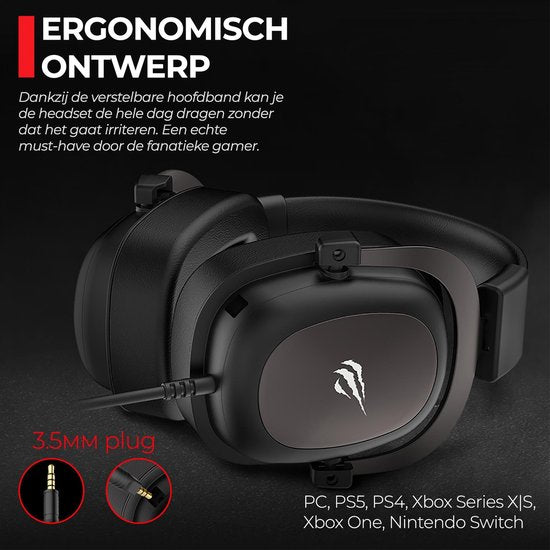 Gamenote Gaming Headset - PC, Xbox, PS4 - Mit Mikrofon - Geräuschunterdrückung
