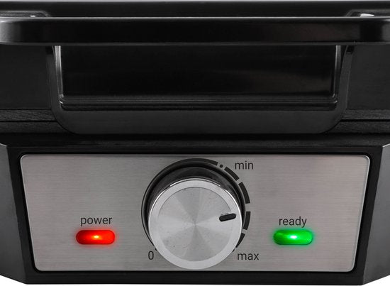 Tomado TWM2301S - Waffeleisen - Waffelautomat - 2 Waffeln - 23 x 17 cm - PFAS frei - Edelstahl