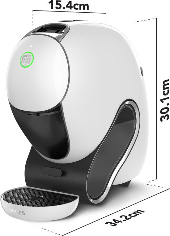 Krups NESCAFÉ Dolce Gusto NEO YY5677 – Caffè-Kaffeemaschine – Weiß – Speziell für Liebhaber von schwarzem Kaffee entwickelt