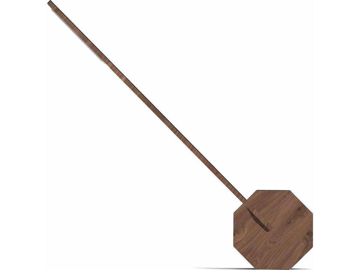 Gingko Design Octagon One Tischlampe – tragbar – Walnuss